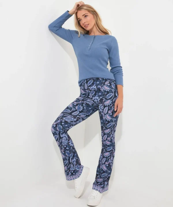 Pyjamas & Loungewear | Gifts | Jeans & Trousers | Women's | Women's | Women's Joe Browns Sloe Joes Flared Trousers Blue