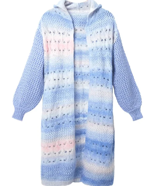 Pyjamas & Loungewear | Gifts | Cardigans & Coatigans | Women's | Women's | Top Picks Joe Browns Sloe Joes Ombre Knit Longline Cardigan Blue
