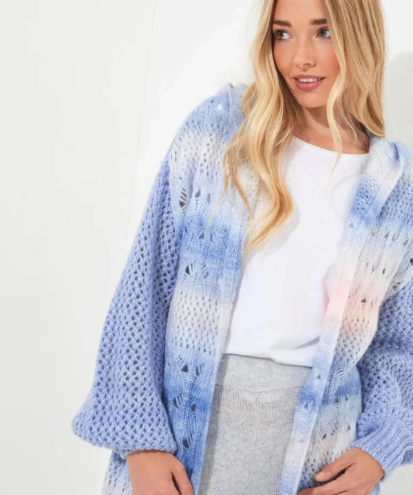 Pyjamas & Loungewear | Gifts | Cardigans & Coatigans | Women's | Women's | Top Picks Joe Browns Sloe Joes Ombre Knit Longline Cardigan Blue