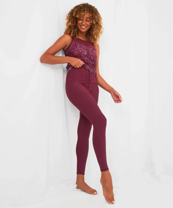 Sale Pyjamas & Loungewear | Women's Joe Browns Sloe Joes Tie Front Leggings Purple