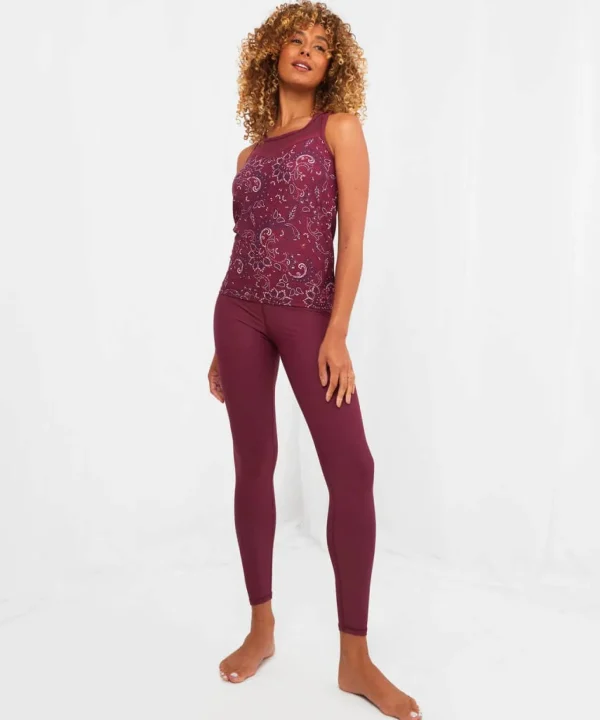 Sale Pyjamas & Loungewear | Women's Joe Browns Sloe Joes Tie Front Leggings Purple
