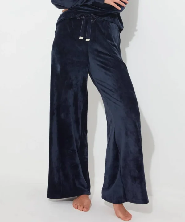 Pyjamas & Loungewear | Gifts | Jeans & Trousers | Women's | Women's | Women's Joe Browns Sloe Joes Velour Trousers Midnight