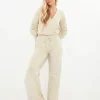 Pyjamas & Loungewear | Sale Pyjamas & Loungewear | Sale Jeans & Trousers | Women's | Women's | Women's Joe Browns Sloe Joes Wide Leg Knitted Trousers Antique White