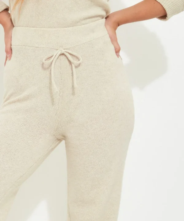 Pyjamas & Loungewear | Sale Pyjamas & Loungewear | Sale Jeans & Trousers | Women's | Women's | Women's Joe Browns Sloe Joes Wide Leg Knitted Trousers Antique White