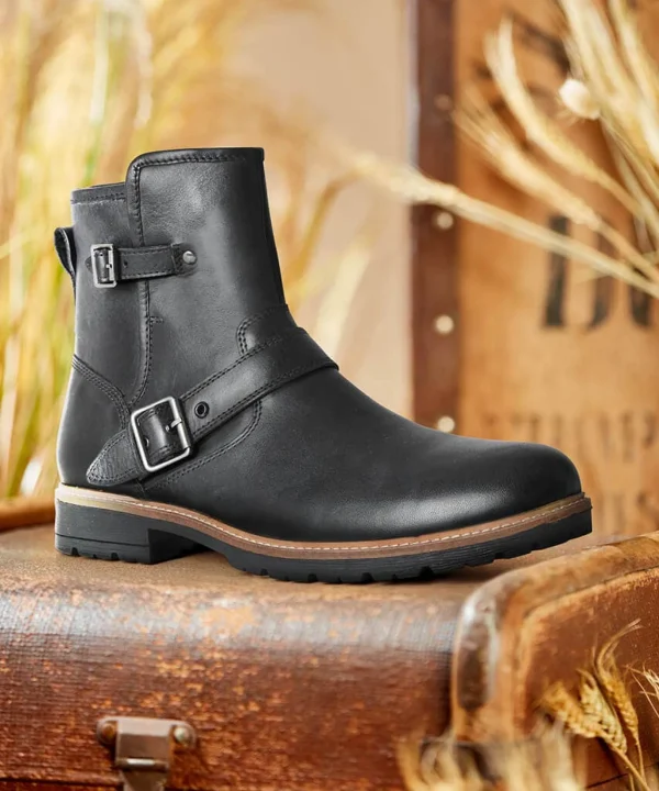Boots | Men's Partywear | Boots & Shoes | Top Picks | Top Picks | Men,s Joe Browns Snake Pass Leather Biker Boots Black / Tan