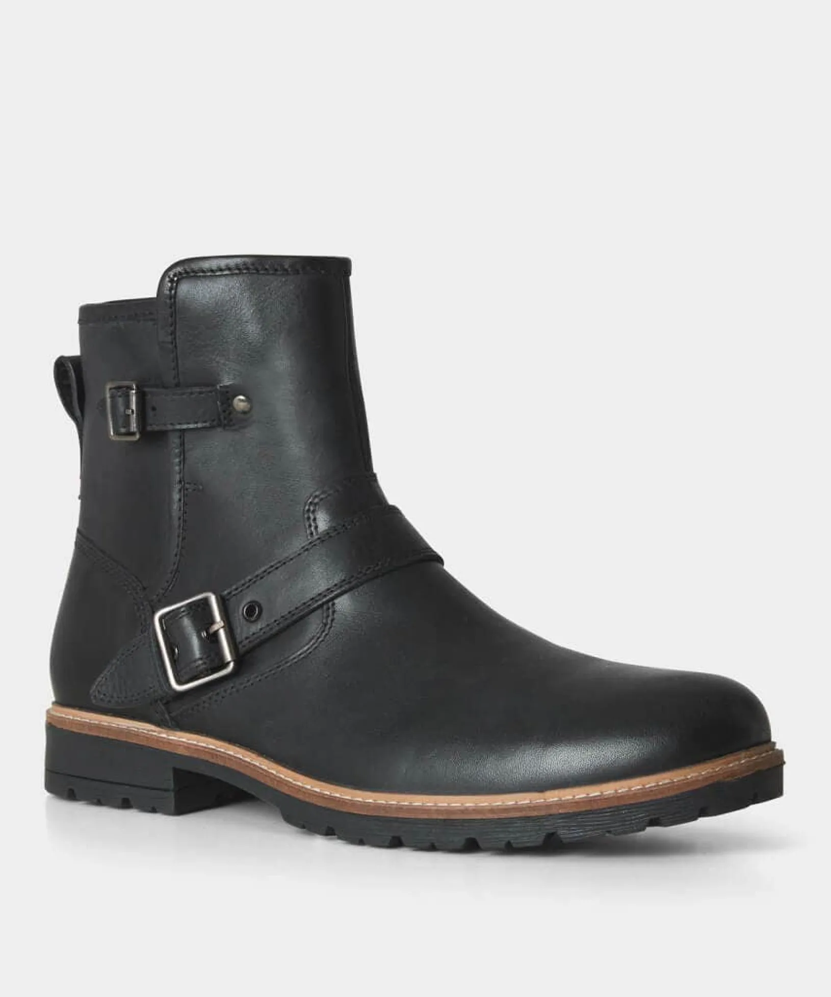 snake_pass_leather_biker__2.webp Boots | Men's Partywear | Boots & Shoes | Top Picks | Top Picks | Men,s Joe Browns Snake Pass Leather Biker Boots Black / Tan