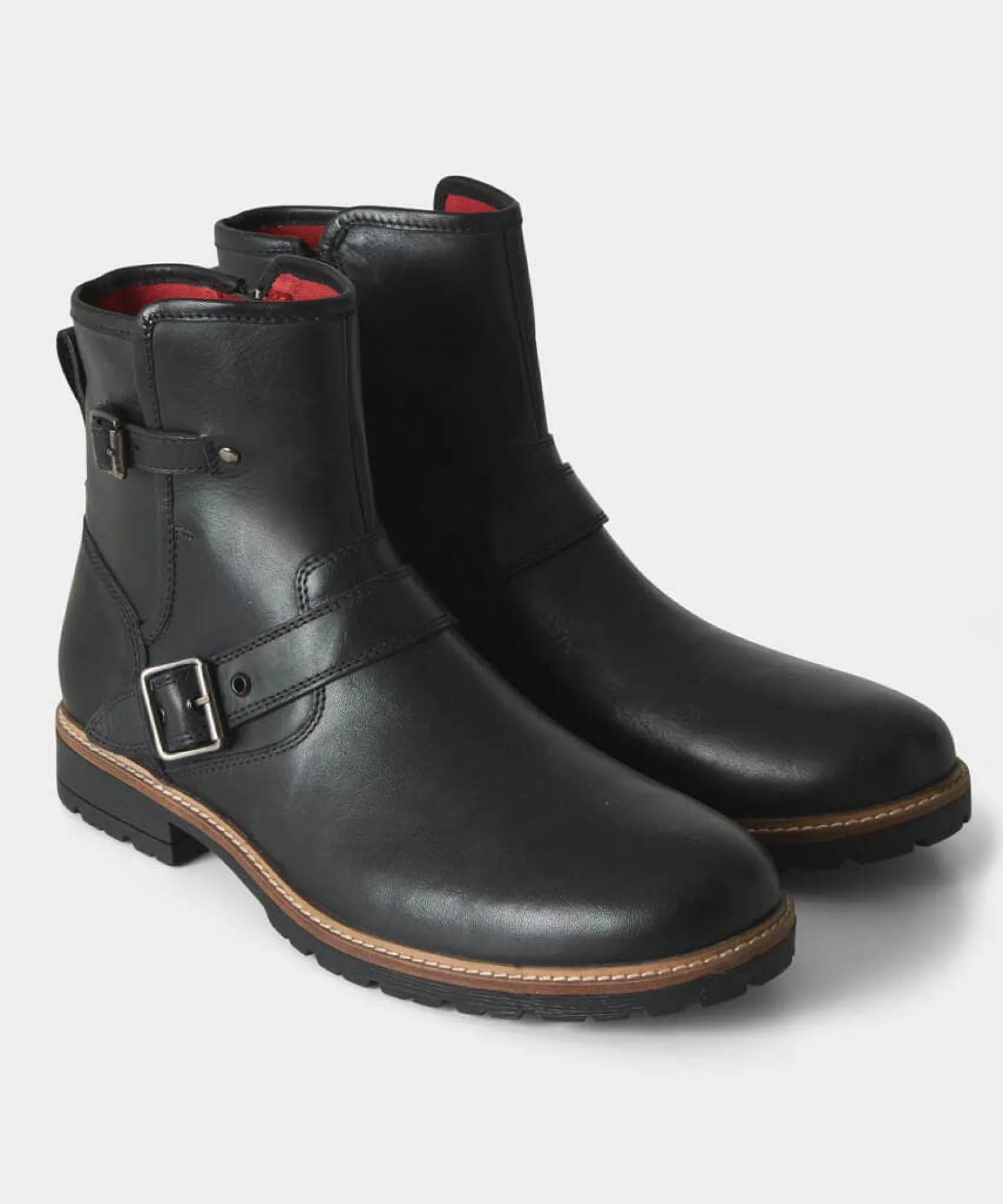 snake_pass_leather_biker__3.webp Boots | Men's Partywear | Boots & Shoes | Top Picks | Top Picks | Men,s Joe Browns Snake Pass Leather Biker Boots Black / Tan