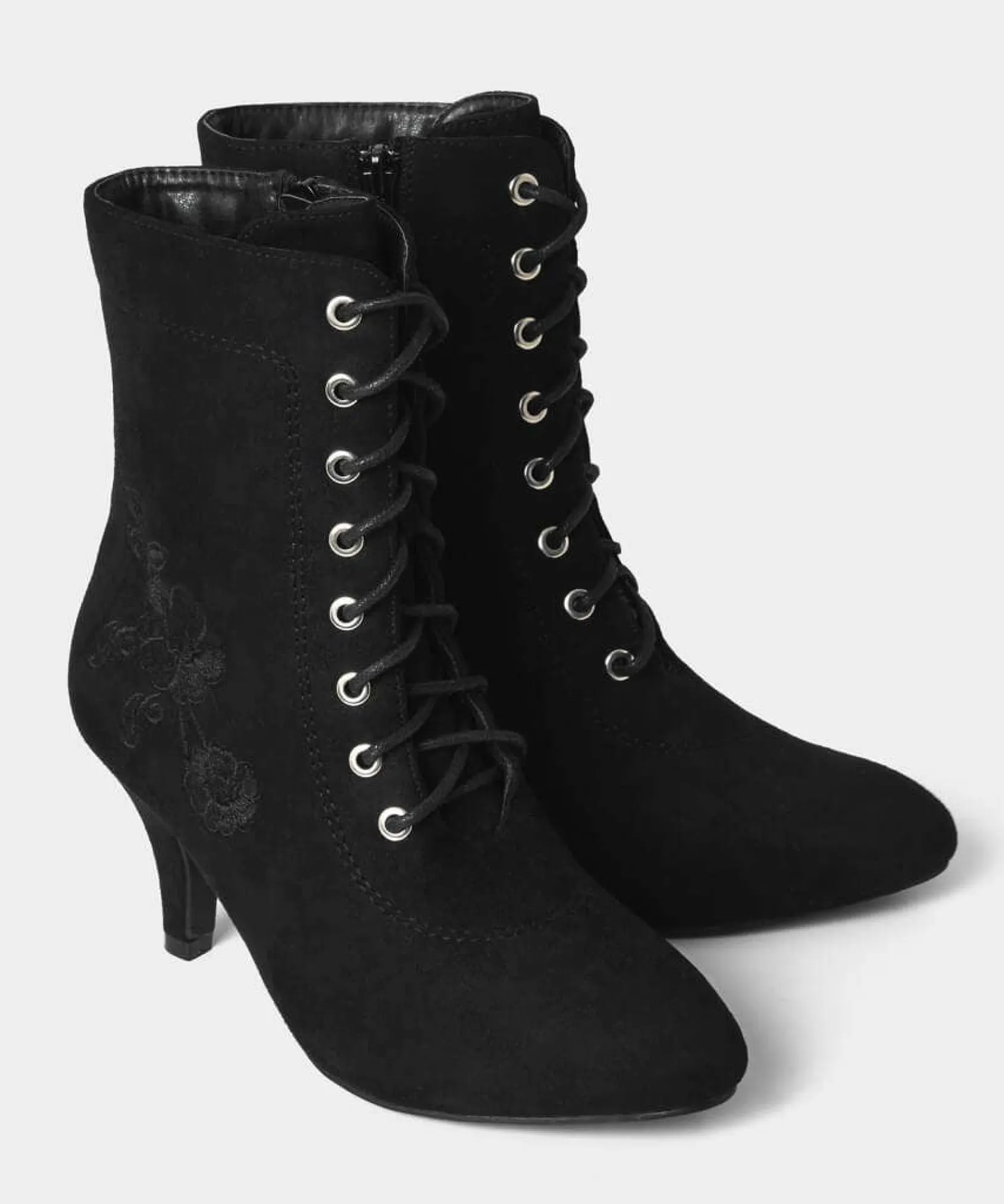so_enchanting_embroidered_2.webp Boots & Shoes | Women's Joe Browns So Enchanting Embroidered Boots Black