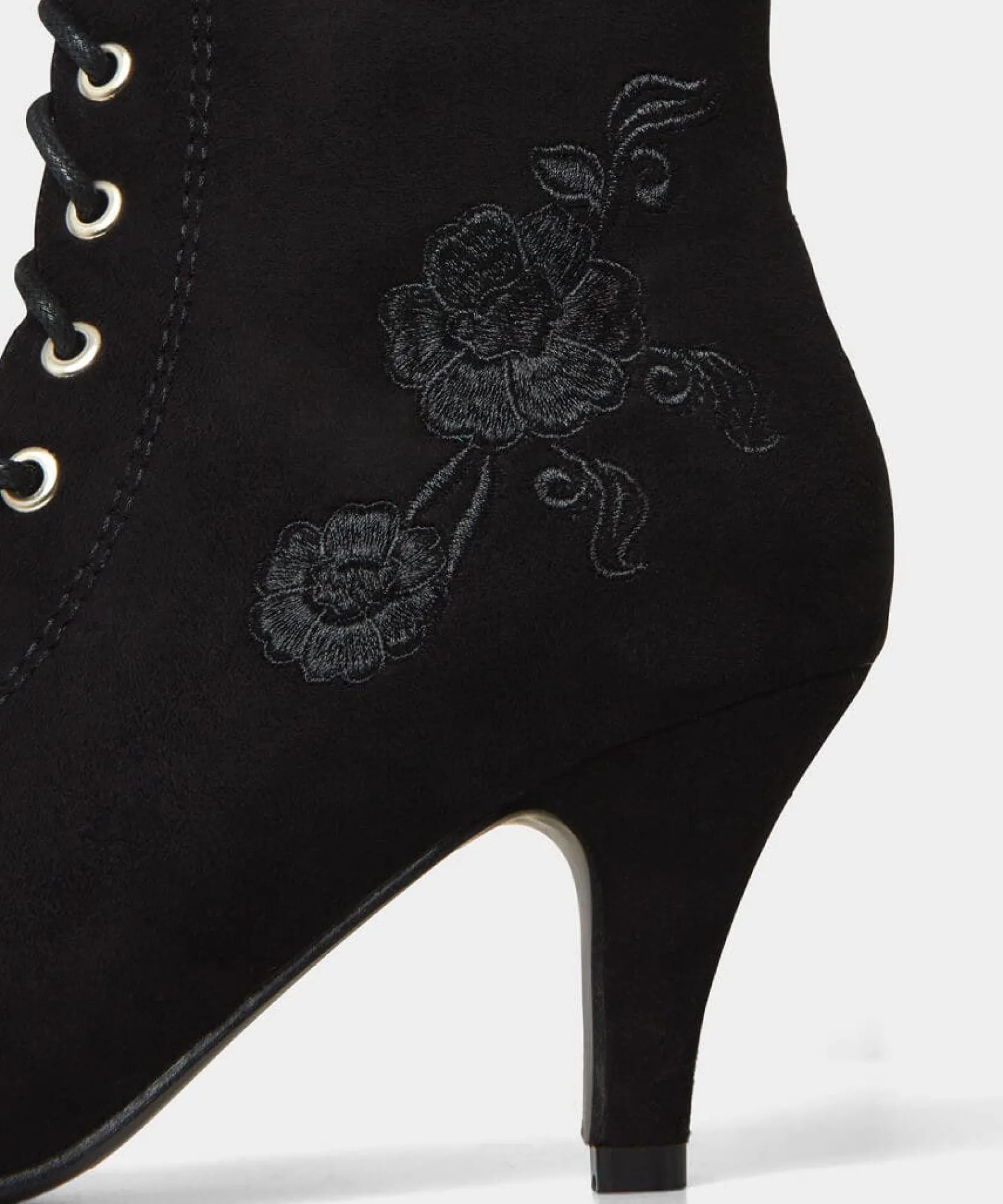 so_enchanting_embroidered_4.webp Boots & Shoes | Women's Joe Browns So Enchanting Embroidered Boots Black