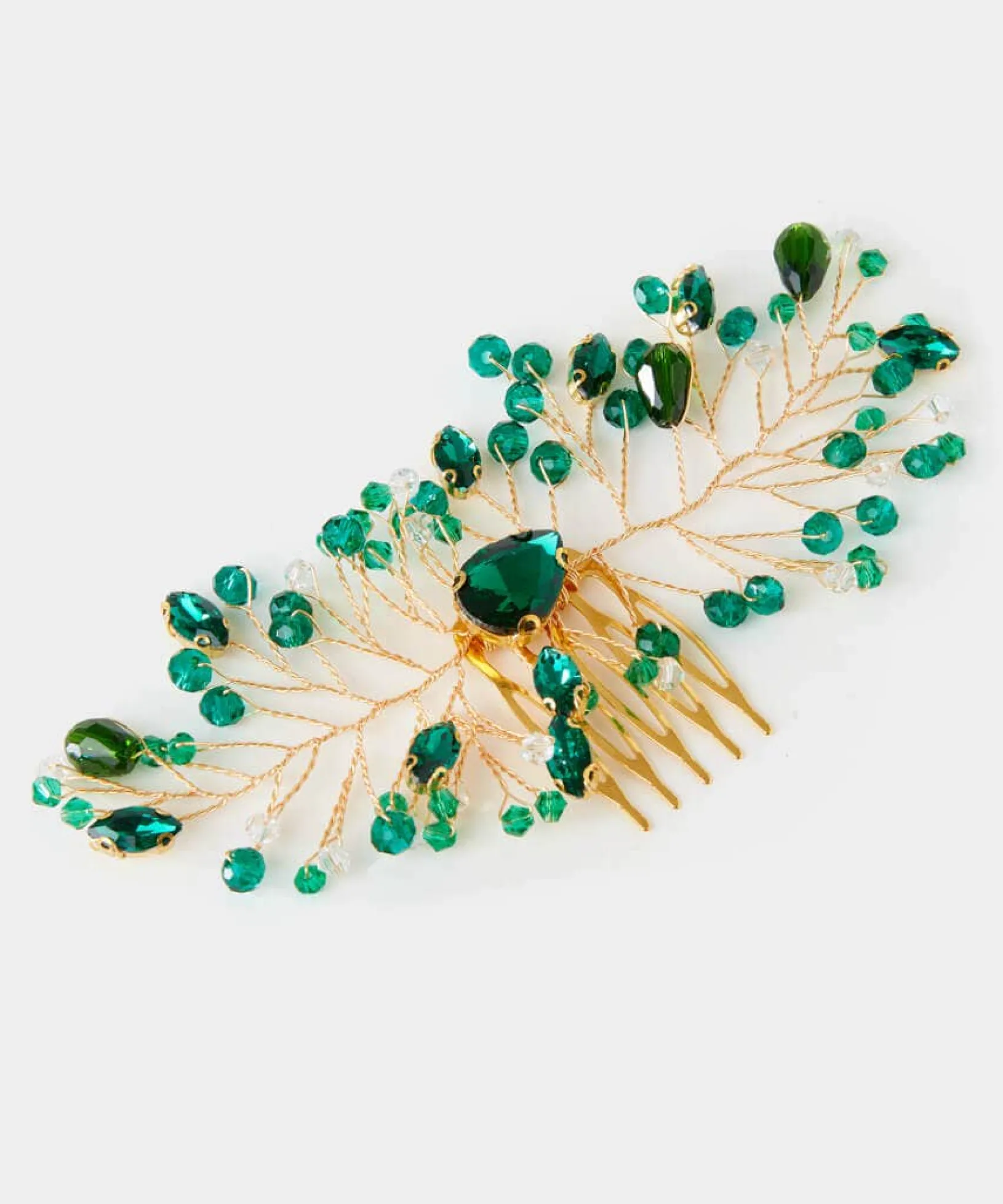 so_opulent_hair_comb_0.webp Gifts | Accessories & Jewellery | Sale Accessories & Jewellery | Women's | Women's | Women's Joe Browns So Opulent Hair Comb Green