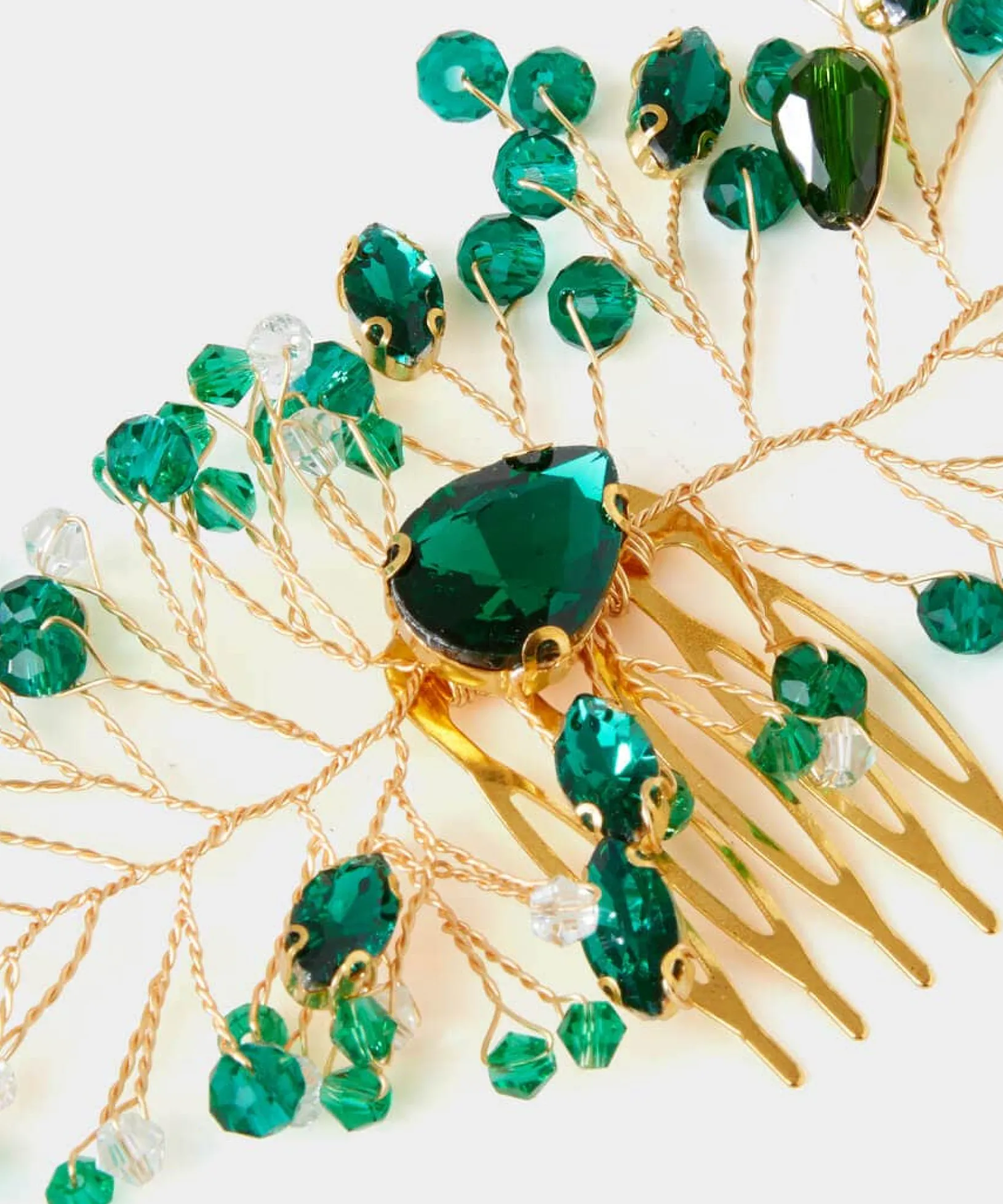 so_opulent_hair_comb_1.webp Gifts | Accessories & Jewellery | Sale Accessories & Jewellery | Women's | Women's | Women's Joe Browns So Opulent Hair Comb Green