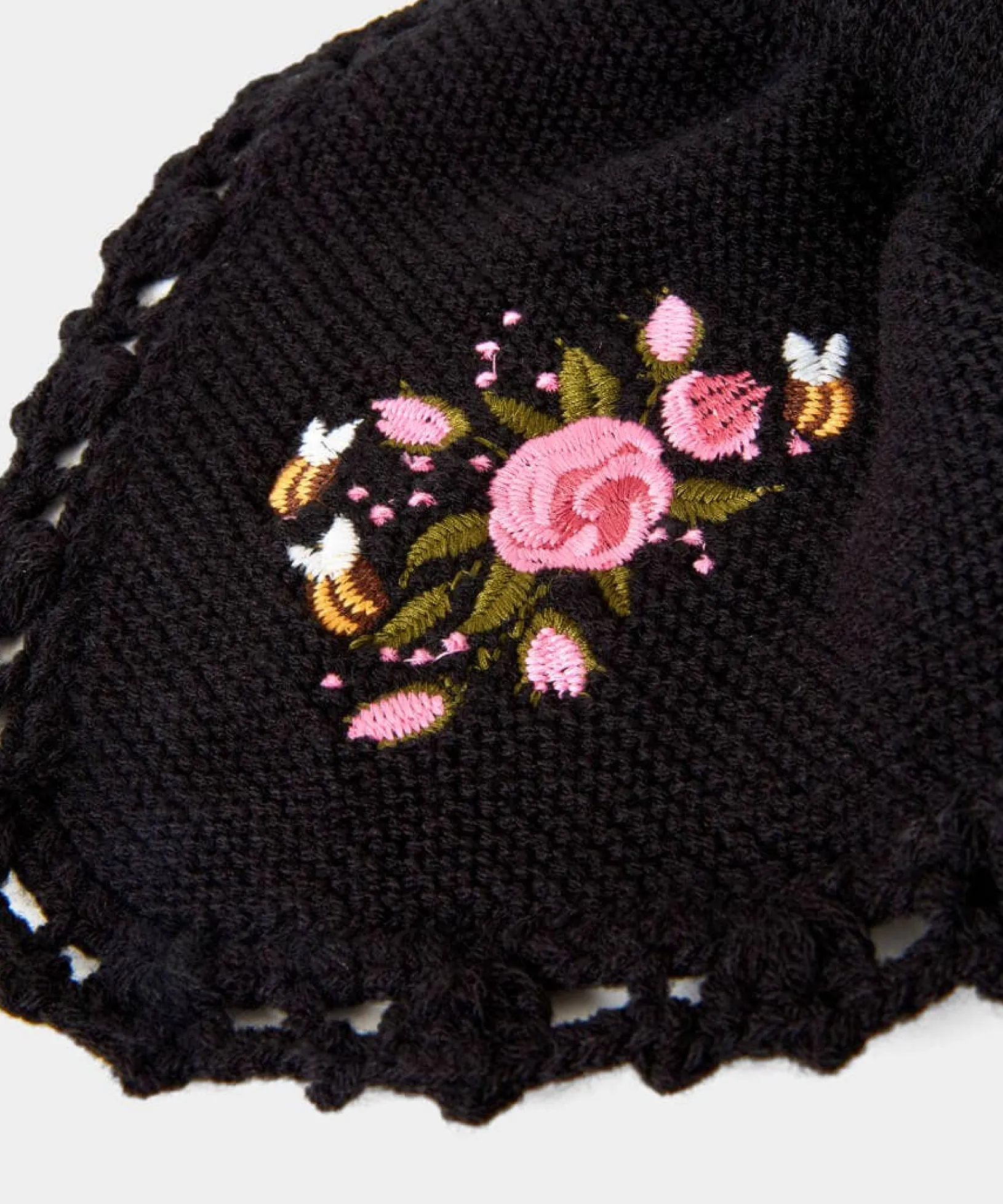 so_very_vintage_embroider_3.webp Gifts | Accessories & Jewellery | Sale Accessories & Jewellery | Women's | Women's | Women's Joe Browns So Very Vintage Embroidered Scarf Black Multi