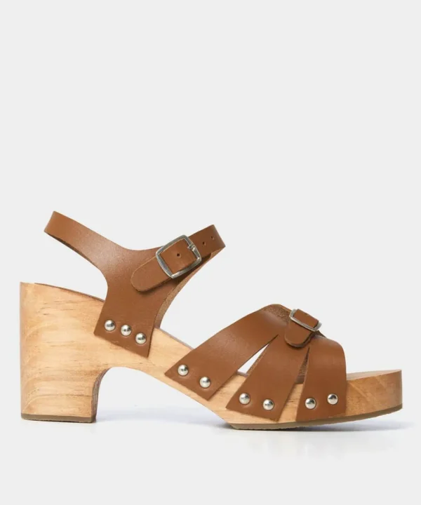 Sale Boots & Shoes | Women's Joe Browns Sollar Bay Leather Clog Shoe Tan