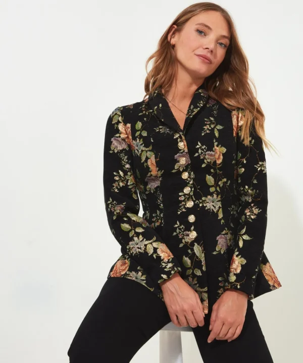 Shop Women's Collection | Blazers | Coats & Jackets | Sale Coats & Jacket | Top Picks | Women's | Women's | Women's Joe Browns Stand Out From The Crowd Jacket Black Floral