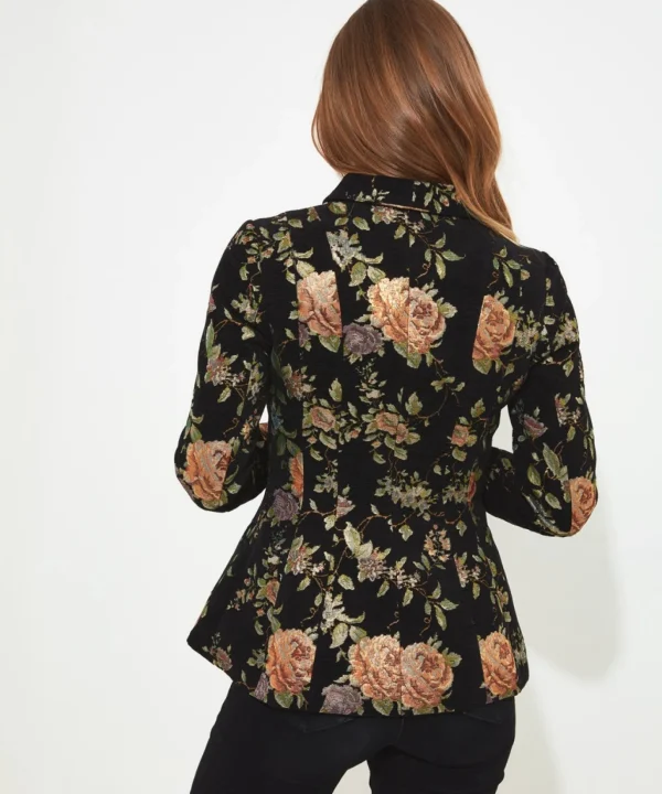 Shop Women's Collection | Blazers | Coats & Jackets | Sale Coats & Jacket | Top Picks | Women's | Women's | Women's Joe Browns Stand Out From The Crowd Jacket Black Floral