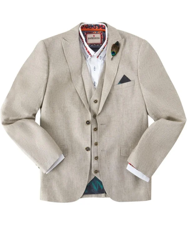 Sale Blazers | Sale Coats & Jacket | Men，s | Men，s Joe Browns Stand Out Summer Blazer Oatmeal