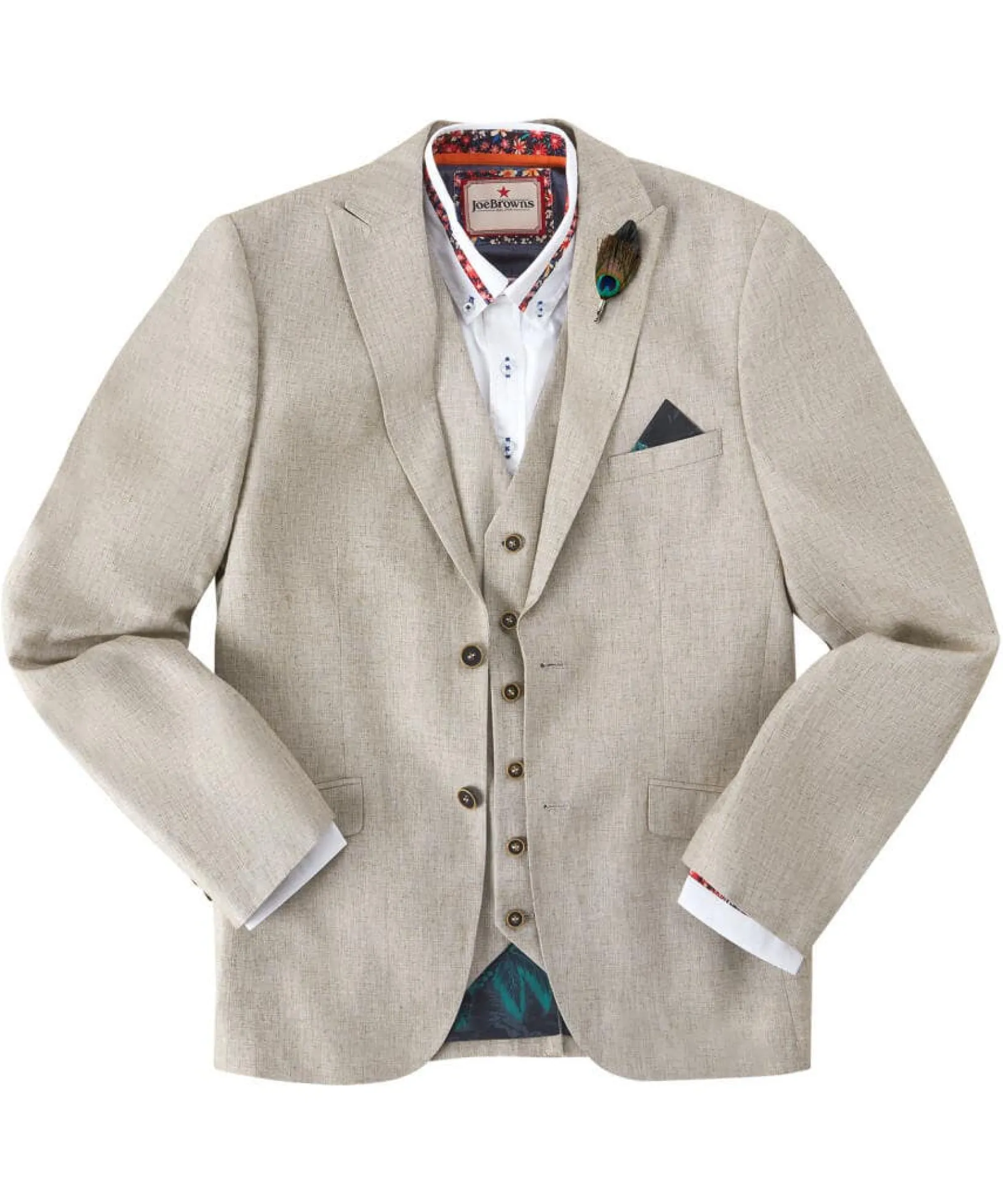 stand_out_summer_blazer_1.webp Sale Blazers | Sale Coats & Jacket | Men,s | Men,s Joe Browns Stand Out Summer Blazer Oatmeal