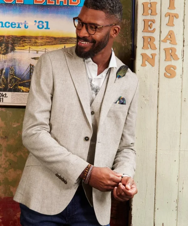 Sale Blazers | Sale Coats & Jacket | Men,s | Men,s Joe Browns Stand Out Summer Blazer Oatmeal