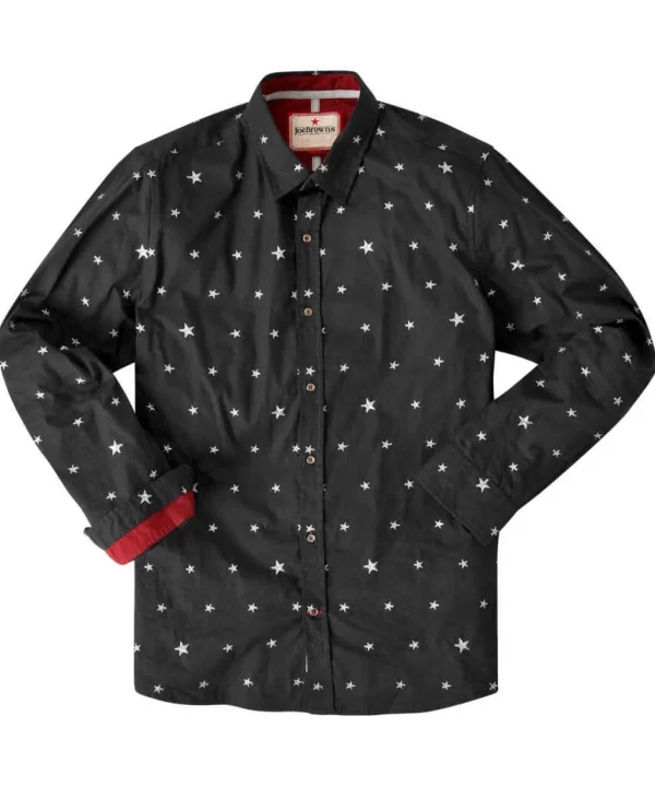 Shop Men's Collection | Men's Partywear | Gifts | Shirts | Sale Shirts | Top Picks | Top Picks | Men，s | Men，s | Men，s Joe Browns Star Embroidered Shirt Black