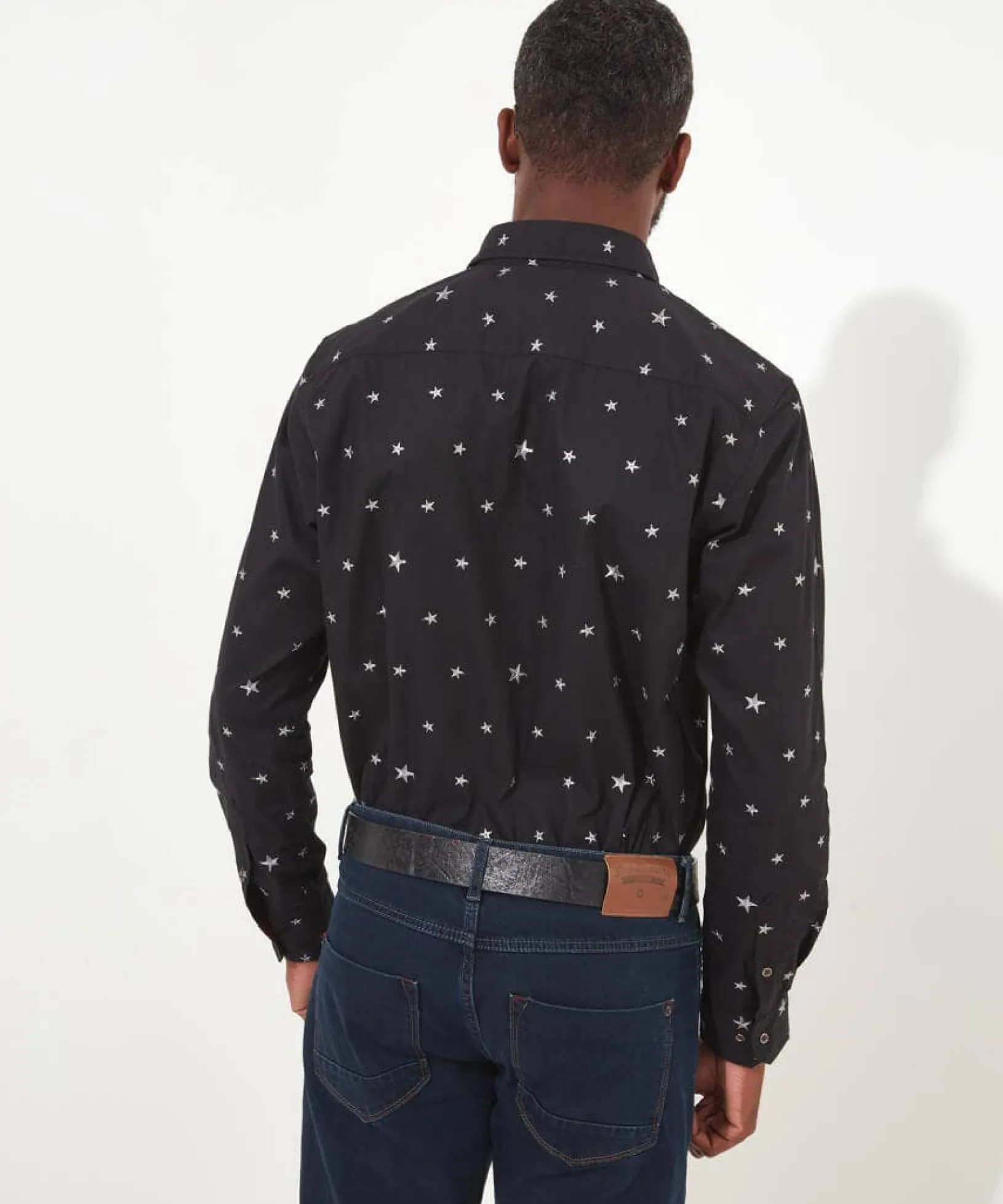 star_embroidered_shirt_3.webp Shop Men's Collection | Men's Partywear | Gifts | Shirts | Sale Shirts | Top Picks | Top Picks | Men,s | Men,s | Men,s Joe Browns Star Embroidered Shirt Black