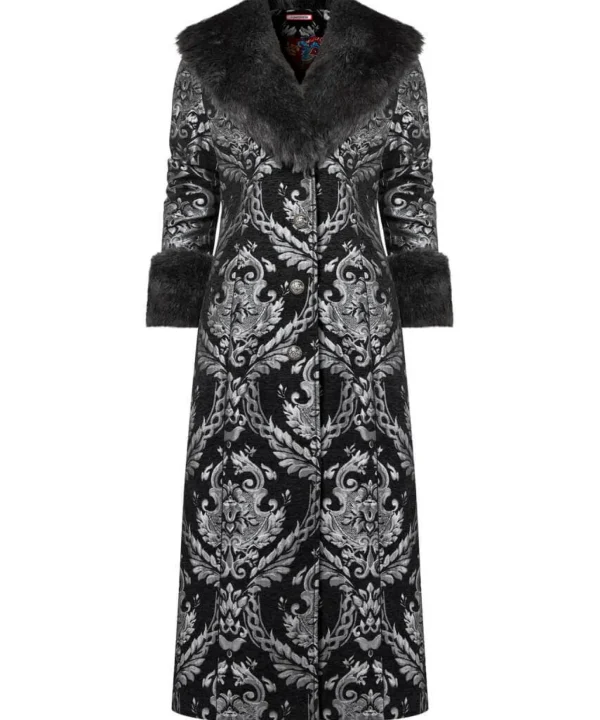 Shop Women's Collection | Occasion Outfits | Coats & Jackets | Top Picks | Top Picks | Women's Joe Browns Statement Jacquard Coat Black/Silver
