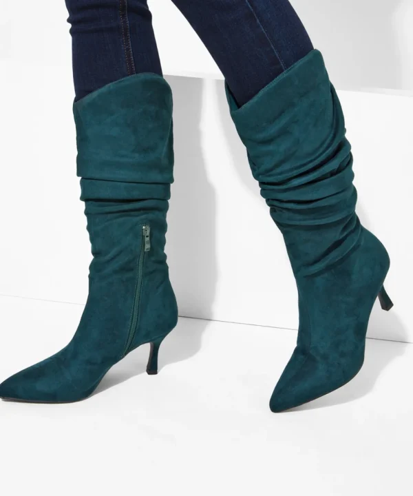 Knee High Boots | Boots & Shoes | Top Picks | Women's Joe Browns Storyville Slouchy Boots Dark Green