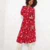 Shop Women's Collection | Vintage & Retro Dresses | Midi Dresses | Dresses | Sale Dresses | Top Picks | Top Picks | Top Picks | Women's | Women's Joe Browns Striking Shirt Dress Red