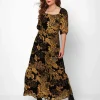 Sale Dresses | Women's Joe Browns Stunning Devore Dress Black