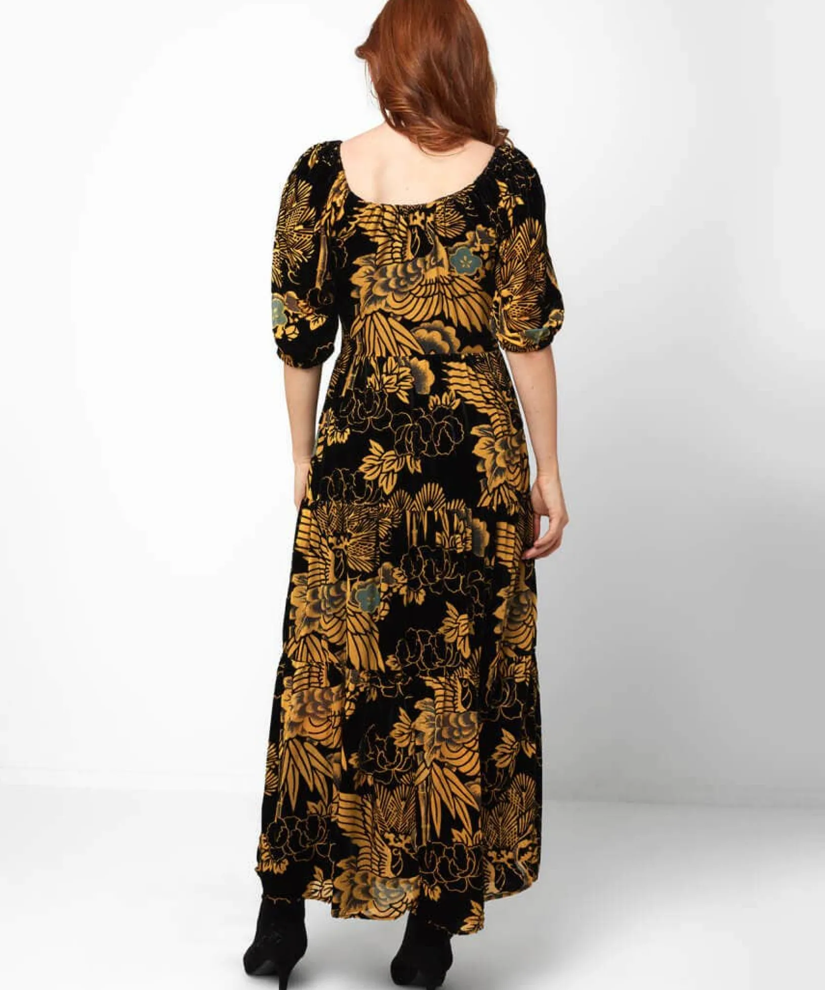 stunning_devore_dress_2.webp Sale Dresses | Women's Joe Browns Stunning Devore Dress Black