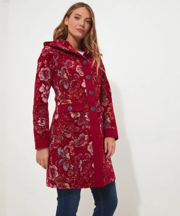 Shop Women's Collection | Coats & Jackets | Sale Coats & Jacket | Top Picks | Women's | Women's Joe Browns Stunning Red Hooded Coat Red Multi