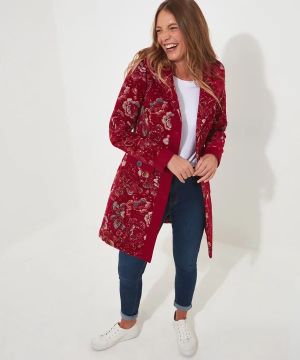 Shop Women's Collection | Coats & Jackets | Sale Coats & Jacket | Top Picks | Women's | Women's Joe Browns Stunning Red Hooded Coat Red Multi