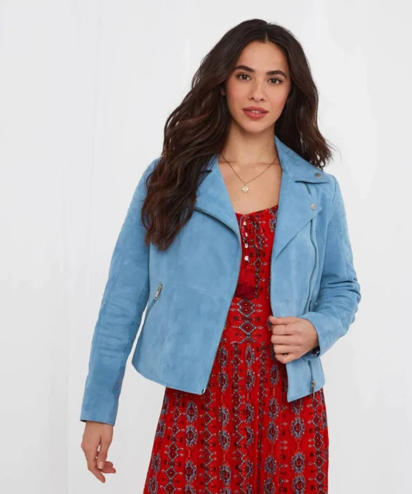 Sale Coats & Jacket | Women's Joe Browns Stunning Suede Jacket Blue