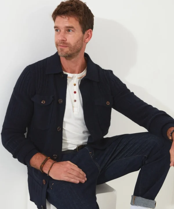 Shop Men's Collection | Layering Essentials | Knitwear & Jumpers | Sale Knitwear & Jumpers | Top Picks | Men，s | Men，s | Men，s Joe Browns Style It Up Cardigan Navy