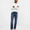 Straight Leg Jeans | Jeans & Trousers | Denim Styles | Sale Jeans & Trousers | Top Picks | Men,s | Men,s | Men,s Joe Browns Stylish Straight Jeans Mid Blue