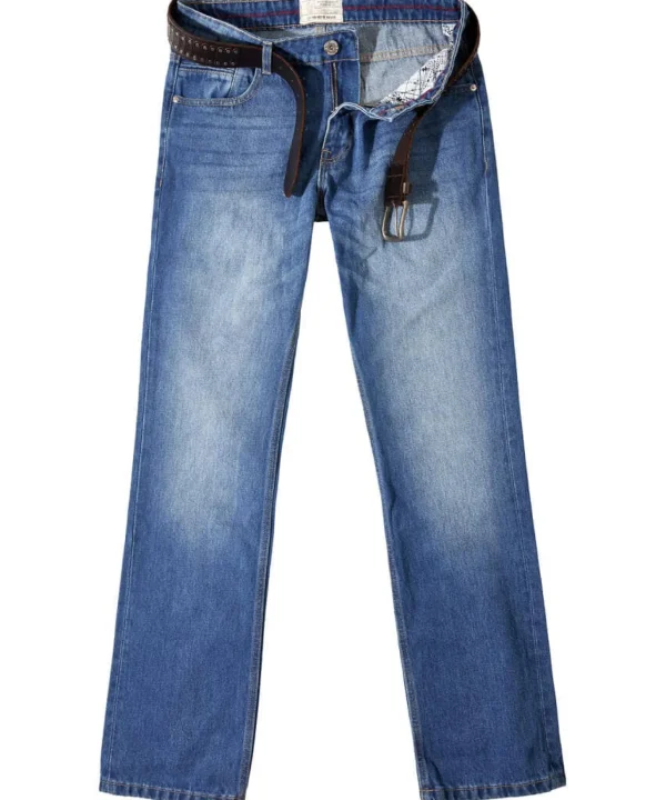 Straight Leg Jeans | Jeans & Trousers | Denim Styles | Top Picks | Men，s | Men，s Joe Browns Stylish Straight Jeans Mid Blue