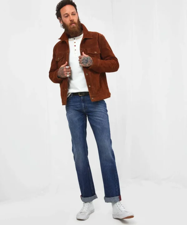 Straight Leg Jeans | Jeans & Trousers | Denim Styles | Top Picks | Men,s | Men,s Joe Browns Stylish Straight Jeans Mid Blue