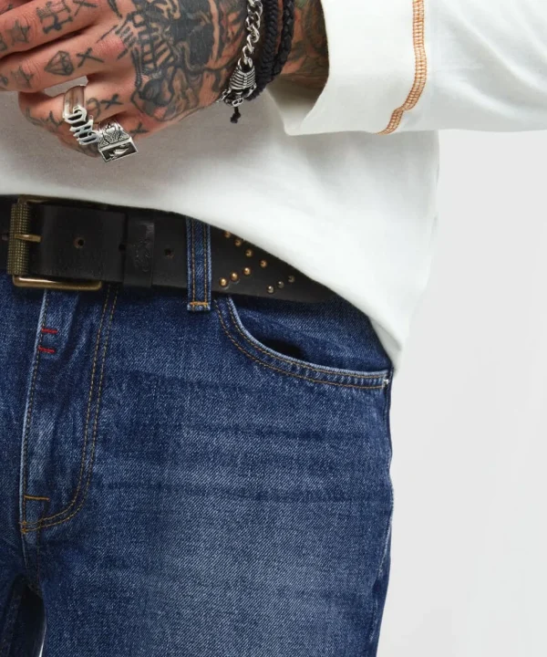 Straight Leg Jeans | Jeans & Trousers | Denim Styles | Sale Jeans & Trousers | Top Picks | Men,s | Men,s | Men,s Joe Browns Stylish Straight Jeans Mid Blue