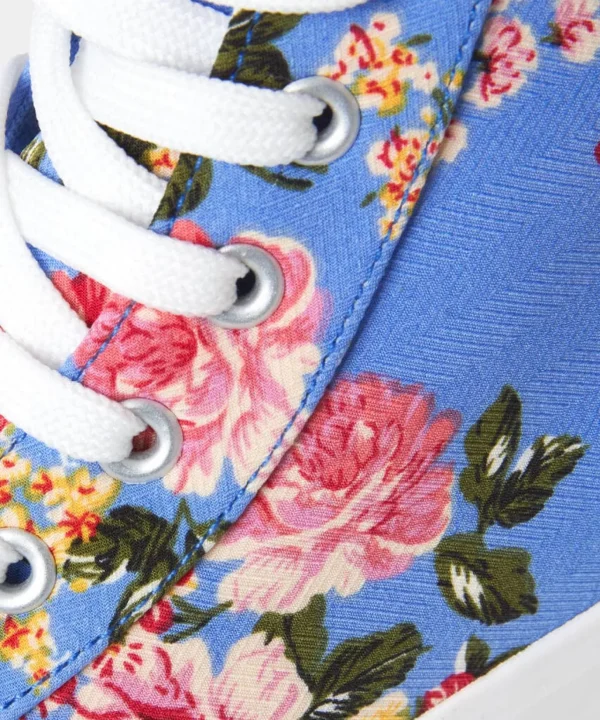 Sale Boots & Shoes | Women's Joe Browns Summer Meadow Chunky High Tops Blue