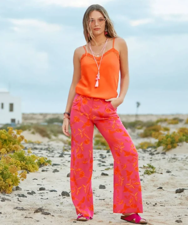 Sale Jeans & Trousers | Women's Joe Browns Sunset Vibes Trousers Pink