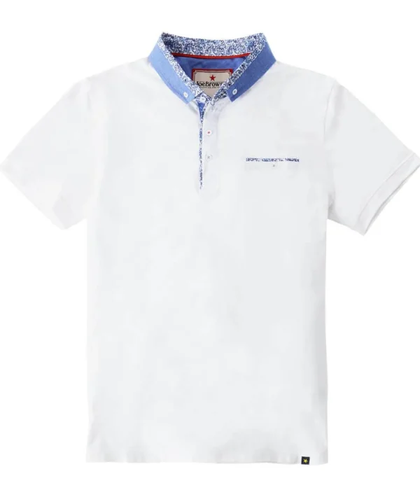 Shop Men's Collection | Plain Tops & T-Shirts | Tops & T-Shirts | Top Picks | Top Picks | Men，s Joe Browns Super Smart Polo White