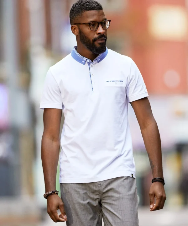 Shop Men's Collection | Plain Tops & T-Shirts | Tops & T-Shirts | Top Picks | Top Picks | Men,s Joe Browns Super Smart Polo White