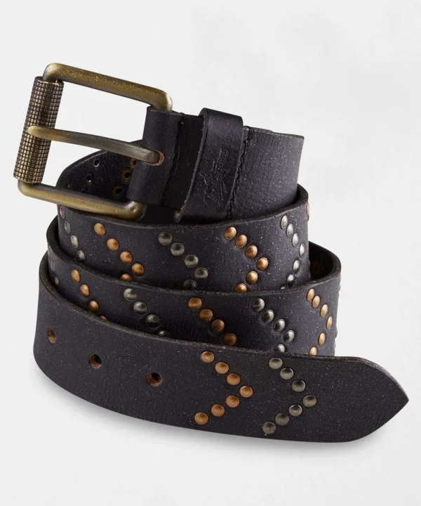 Men's Tailoring | Accessories | Top Picks | Men，s Joe Browns Super Studded Leather Belt Black