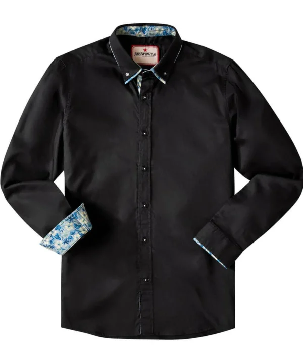 Shop Men's Collection | Work Shirts | Men's Partywear | Shirts | Top Picks | Top Picks | Top Picks | Men，s Joe Browns Superb Double Collar Shirt Black