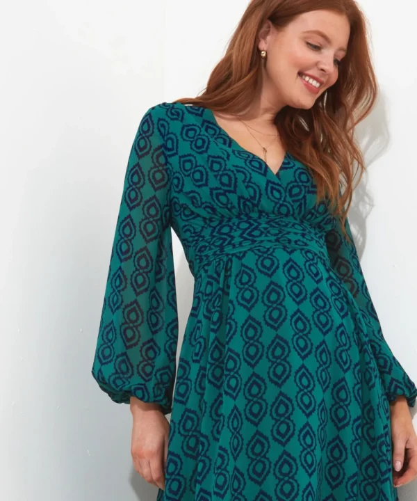 Shop Women's Collection | Midi Dresses | Dresses | Sale Dresses | Top Picks | Top Picks | Women's | Women's Joe Browns Tamzin Printed Dress Green