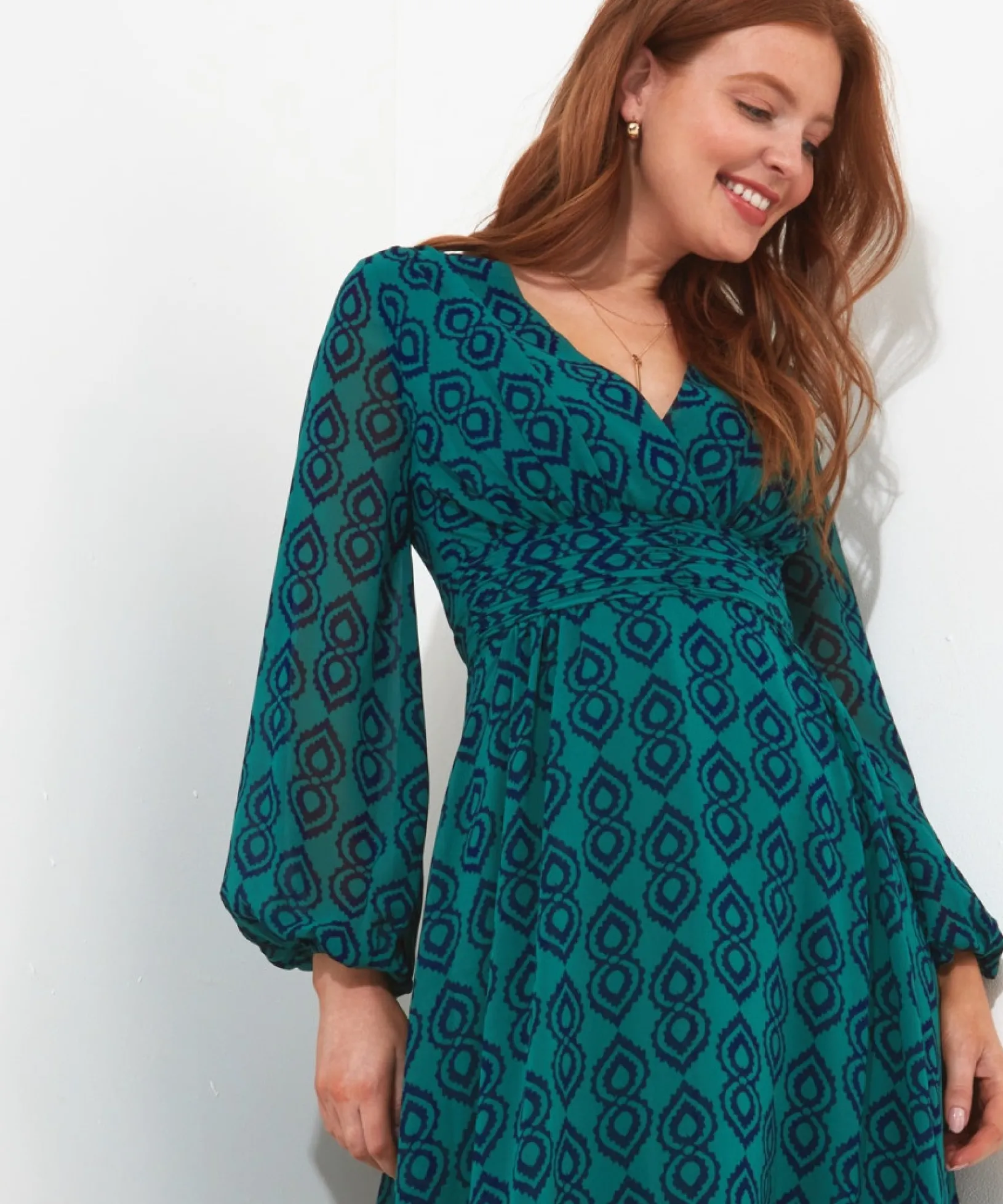tamzin_printed_dress_0.webp Shop Women's Collection | Midi Dresses | Dresses | Sale Dresses | Top Picks | Top Picks | Women's | Women's Joe Browns Tamzin Printed Dress Green