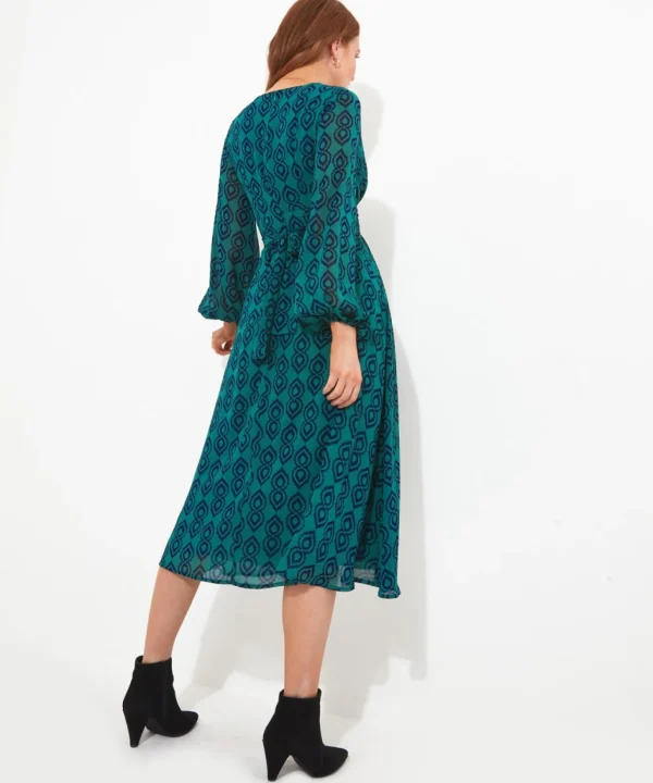Shop Women's Collection | Midi Dresses | Dresses | Sale Dresses | Top Picks | Top Picks | Women's | Women's Joe Browns Tamzin Printed Dress Green