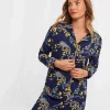 Sale Pyjamas & Loungewear | Women's Joe Browns Tantalizing Toile Boutique PJ Top Navy
