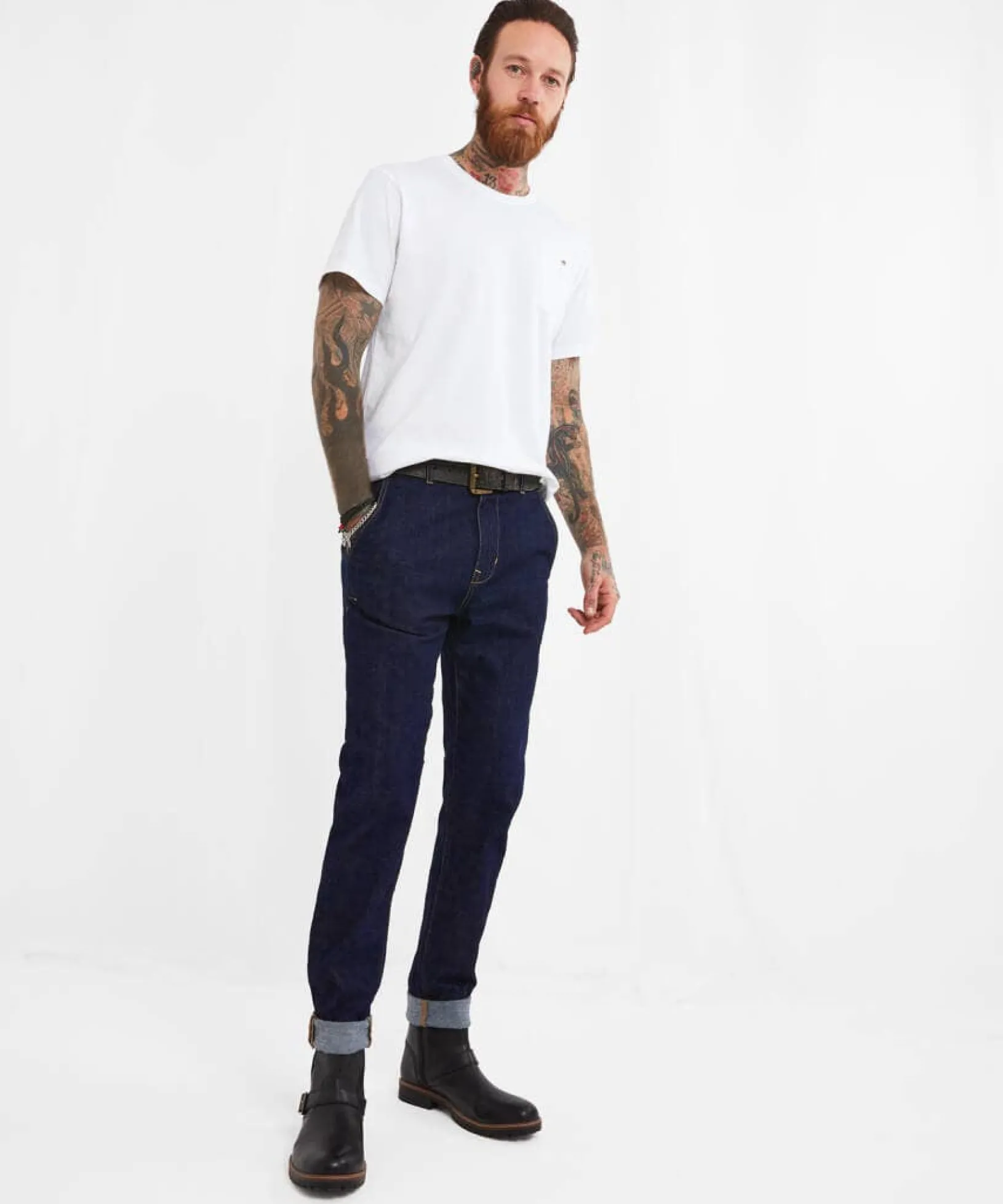 terrific_tapered_jeans_0.webp Shop Men's Collection | Jeans & Trousers | Denim Styles | Top Picks | Men,s | Men,s Joe Browns Terrific Tapered Jeans Blue