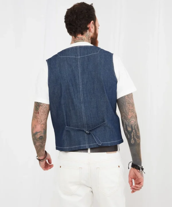 Sale Waistcoats | Sale Coats & Jacket | Men,s | Men,s Joe Browns Terrific Tick Stripe Waistcoat Blue/White