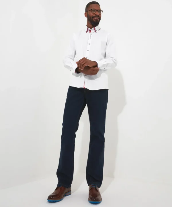 Shop Men's Collection | Work Shirts | Men's Tailoring | Shirts | Sale Shirts | Top Picks | Top Picks | Top Picks | Men，s | Men，s Joe Browns Terrific Triple Collar Shirt White